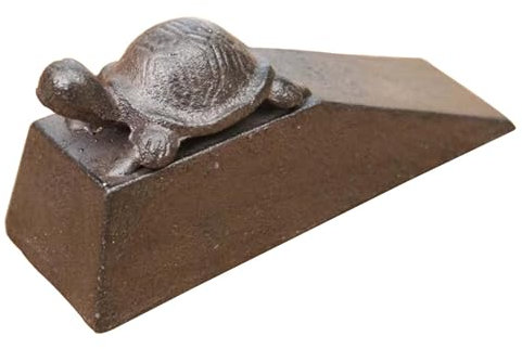 Butée de Porte丨Cale de Porte Butée De Porte En Fonte avec Décor Tortue, Butée De Porte Style Ferme pour Bas De Porte, Bureau Chambre Salle De Bain Bureau