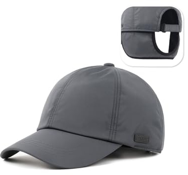 Zylioo M/L/XL/XXL Winter Basecap Großen Kopf, Fleece Running Cap, Warme Wolle Kappe Baseballkappe