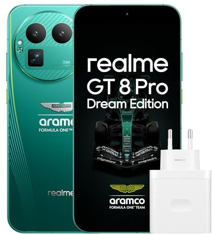 realme GT 8 Pro Smartphone 16GB+512GB, Sistema della fotocamera RICOH GR, Nitidezza ultra da 200 MP Fotocamera del telefono, Snapdragon 8 Elite Gen 5, Aston Martin Racing Verde