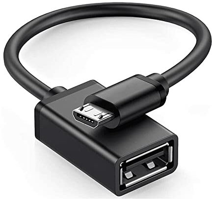 CABLEPELADO Cavo OTG Micro USB Android | Adattatore Micro USB Maschio a Femmina 2.0 OTG | Alta velocità | Compatibile con Android Samsung, HTC, Sony, Motorola, LG, Nokia, Aquaris, Tablet | 20 cm