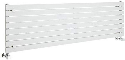Milano Capri White Horizontal Single Flat Panel Radiator - 472mm x 1600mm