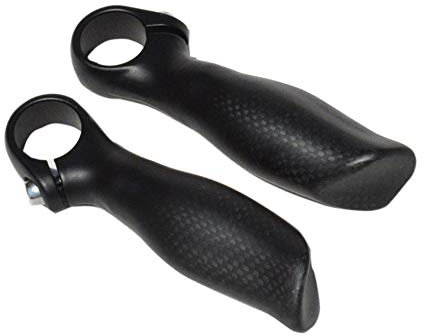 lenkergriffe fahrrad hörner fahrradlenker fahrradgriffe fahrrad griffe mtb lenker Kein Logo 22,2 mm Lenkerhörner Ergonomie Design 3K Matte Blackfahrrad lenkergriffe