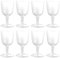 NUOBESTY 12pcs Kunststoff Weingläser Partei Kunststoff Stemware Weingläser Tassen für Hochzeiten,Geburtstage Partys Outdoor