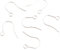 Angel Malone ® (100 (50 Pairs) of Earring Hooks, Jewellery Making Findings - UK Seller (Silver French Classic)