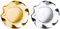 Zeus Party Piatti Grandi Carta Plastificata Tinta Unita Metal con Bordi Ondulati 28cm (Argento)