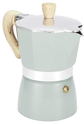 Cafetière Italienne en Aluminium, Pot en Aluminium Moka Cafetière Italienne Cuisinière Cafetière Percolateur Pot Espresso Coffee Maker Pot Latte - (3 Cup)
