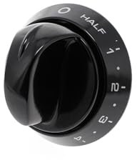 sparefixd Black Twin Control Knob Switch Dial for Cannon York Gas Cooker