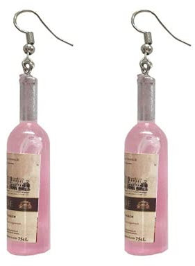 XIGAWAY Kleine süße Ohrringe mit Bierkrug, Weinglas, Harz, Modeschmuck für Damen, Kunststoff,