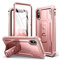 Dexnor Kompatibel mit Hülle iPhone XS MAX 360, Ganzkörper-Design, robust, stoßfest, militärisch, Fallgetestet, integrierter Displayschutz und Ständer Kompatibel mit iPhone XS MAX-Roségold
