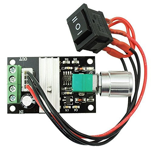 6V 12V 24V 28V 3A 80W DC Motor Speed Controller (PWM) Speed Adjustable Reversible Switch 1203BB DC Motor Driver Reversing