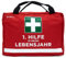 Erste Hilfe Tasche zum Geburtstag – Lustiges Geschenk für Männer & Frauen - Als Verpackung für persönliche Kleinigkeiten – 28×18×8 cm – rot – ohne Inhalt