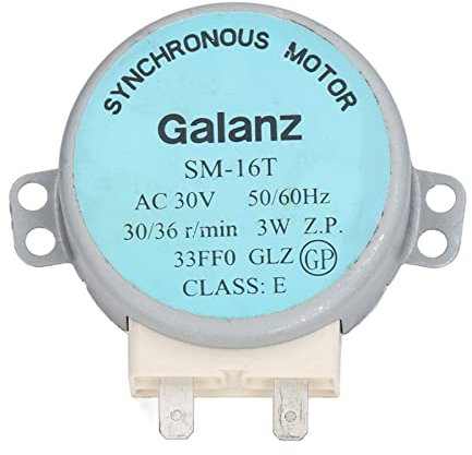 Motor de Placa Giratoria de Horno de Microondas, SM 16T Motor de Placa Giratoria de Horno de Microondas Motor SíNcrono de Horno de Microondas de Cobre de Aluminio Original para AC30V (Motor