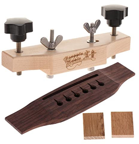 BESSTUUP Left-handed Acoustic Guitar Bridge with Bridge Install
