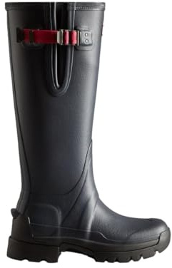 Hunter Womens Balmoral Tec Sole Adjustable 3mm Neoprene Wellington Boots - Dark Olive