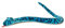 Trigon Stofftier Schlange 150 cm, blau, Kuscheltier Plüschtier Schlangen