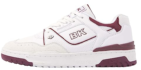 British Knights Damen VENDON Sneaker, Weiss Weinrot Cremeweiss, 40 EU
