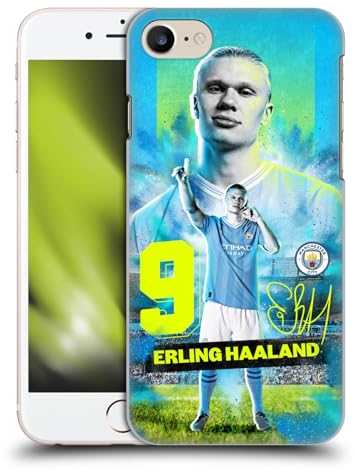 Head Case Designs Offizielle Manchester City Man City FC Erling Haaland 2023/24 Erstes Team Harte Rueckseiten Handyhülle Hülle Huelle kompatibel mit Apple iPhone 7/8 / SE 2020 & 2022