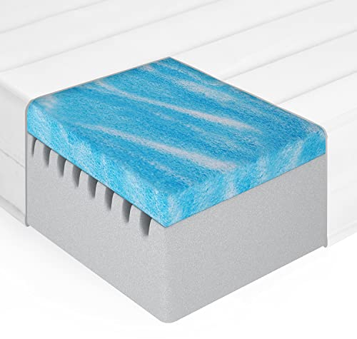 Mister Sandman Gelmatratze 160x200 cm H2 H3 - hochwertige Matratze mit mikrofaser Bezug 15cm höhe