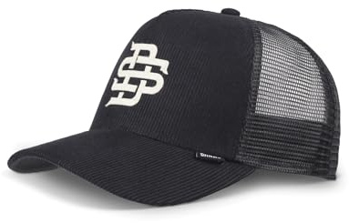 Djinns - CordFelt (Black) - Trucker Cap Meshcap Hat Kappe Mütze Caps