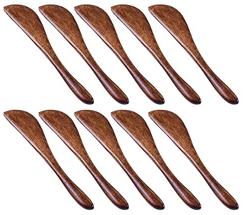 Kopinma Lot de 10 couteaux à beurre, spatules de 15 cm, couteau à fromage, cuillère à confiture, distributeur de gelée d'arachide, pâte à tartiner de fromage en gelée, super pratique, ustensiles de