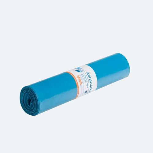 25 Müllsäcke Blau 120 Liter Extra Stark Abfallsäcke Müllbeutel Blaue Säcke Reisfest