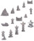 SUPVOX 1 Jeu Ornements De Rocaille Statue De La Pagode Chinoise Mini Statue De Pagode Statue De Jardin De La Pagode Statues De Pagode Miniatures Intérieur Résine Jardin Zen