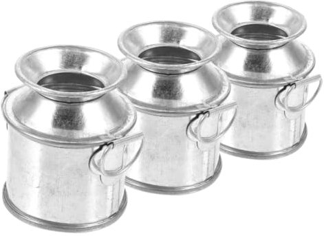 TOPPERFUN 3pièces Miniature Vases Fer Adorables De Pots Décoratifs pour Fleurs Accessoires pour Maison De Poupée Décoration Élégante Et Chic