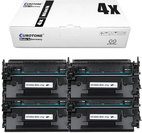 Eurotone CF289a-4xBK kompatibel für M507dn, M507x, M528z, M528f, M528dn, E52645c, E52645dn