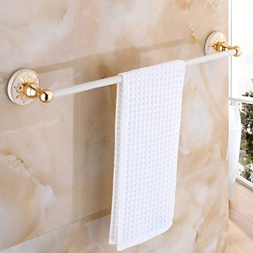 Porte-serviettes de salle de bain, porte-serviettes de salle de bain, porte-serviettes de salle de bain à barre unique de style européen pour salle de bain d'hôtel/maison, porte-serviettes d
