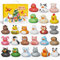 Grarain Weihnachts Adventskalender Enten Badeenten Adventskalender Baby Adventskalender 24 Stück Quietscheente Weihnachten Gummiente Weihnachtskalender Christmas für Kinder Jungs Mädchen
