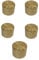 5x Universal Dimmer Light Switch Replacement Knob Luxurious Polished Brass Gold