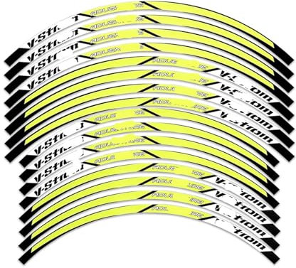 Rueda Pegatinas reflectantes Para S&uzuki Para 250 Para SX Para 1000 1050 Para XT Para DL 650 Adhesivos Reflectantes Buje Rueda Adhesivos Llantas Motocross Pegatina Rueda Moto