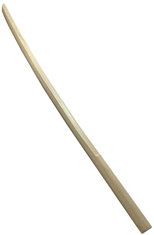 TEKKA BUDO Bokken kurz Weißeiche - 80 cm mit Tsuba - Japanisches Holzschwert - Helles Trainingsschwert Aikido Kenjutsu Iaido Kampfsport
