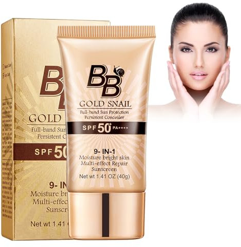 Eazerom 02 BB Cream,Getönte Tagescreme, Für 24h Feuchtigkeit und Einen Ebenmäßigen Teint, Make Up Feuchtigkeitsspendende Concealer für Alle Haut Make-up, Perfekte Abdeckung, (Natural)
