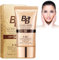 Eazerom 02 BB Crème,Extraits d'escargots,Fond de Teint Liquide,BB Cream Foundation Matte Medium,Couvrance Légère Et Naturelle,Maquillage et Soin Illuminateur de Teint Haute Définition(Natural)