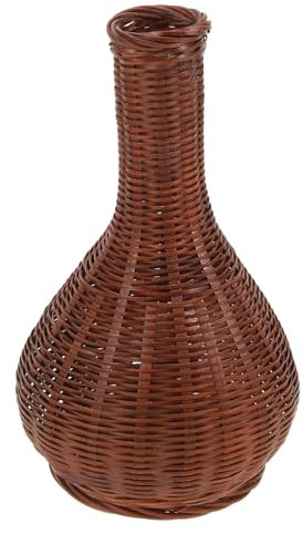 GRIRIW Gewebte Vase Aus Seil Im Bauernhaus-Vintage-Stil Kleiner Dekorativer Blumenhalter Für Zuhause