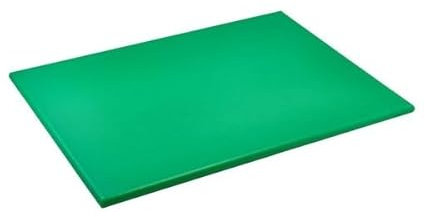 Tabla de cortar verde de alta densidad, 18 x 24 x 0,75 cm