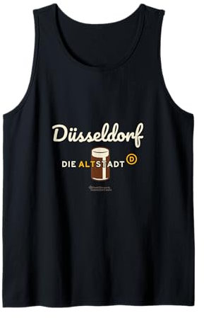 Düsseldorf Old Town Word Game Glass Altbier Düsseldorf Tank Top