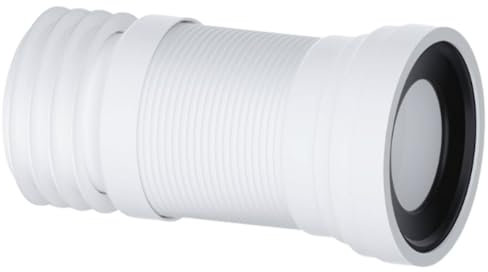 Hulthor Flexible Pan Connector 240-500mm, Universal Toilet Pan Connector for WC Waste Pipe, Adjustable Flexible Toilet Waste Pipe Connector, Easy Install