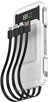 Power bank,Power Bank 15W Wireless Charger, 20000Mah 22.5W QC PD 3.0 Fast Charging Powerbank,White