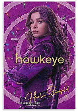 ZZXCHG Leinwandbild 30x50cm Hailee Steinfeld Poster Soggiorno Camera da letto Pittura Opera d'arte Senza Cornice