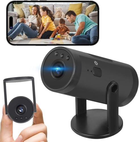 Générique Mini Camera Surveillance WiFi exterieure sans Fil 1080P Mini Caméra Extérieure/Interieur, Detecteur Mouvement,12h Enregistrement Continu, Portable Caméra avec Vision Nocturne (XS)