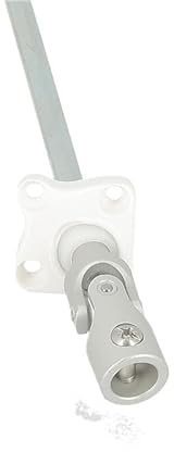 Geiger box outlet for roller shutters - Inlet Ø12 mm female - 6-sided output 7 mm - Length 300 mm - Installation under trunk or 45° - White plate - Compatible with manual winch