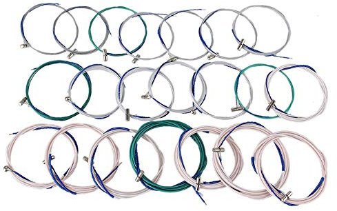 yibuy-Stahldraht und Nylon 1–21 Saiten für chinesischen Guzheng Instrumente Teilen 21 Stück