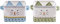 Inwagui Klein Aufbewahrungsbox 2er Set Faltbare Wasserdicht Regalkorb Lagerung Korb für Baby Spielzeug, Kosmetika, Kinderzimmer, Bad - Nette Katze, Blau&Grün