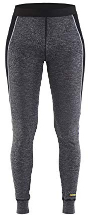 Blaklader 720117329699L Damen Warm Unterhemd, 100Prozent Merino, Mittelgrau/Schwarz