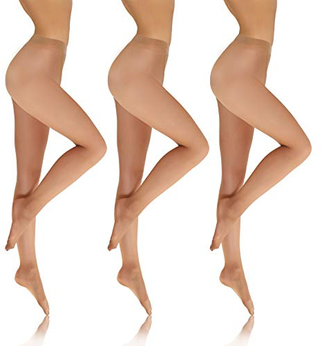 sesto senso Collant Transparent Femmes Fille 8 DEN Lot de 3 Paires
