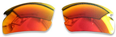 POLARLENS Polarised Replacement Lenses for Oakley Flak Jacket 2.0 - Compatible with Oakley Flak Jacket 2.0 Sunglasses (Fire Red)