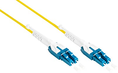 Good Connections OS2 LWL Kabel - Duplex - Stecker LC an LC - UNIBOOT - Singlemode 9/125-1/10/40/100-Gigabit Ethernet - Lichtwellen-Leiter, Glasfaser-Kabel, Patchkabel - 5 m