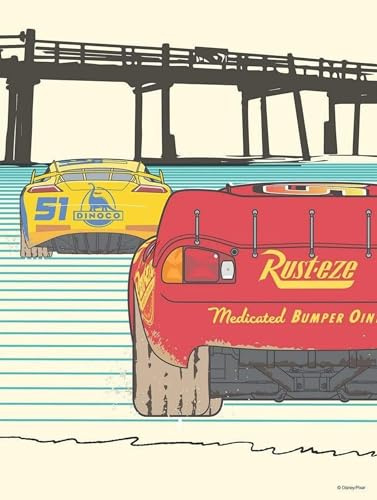 Komar Wandbild von Disney - Cars Strengthen Together - Größe: 30 x 40 cm (ohne Rahmen) - Dekoration, Kinderzimmer, Poster, Kunstdruck
